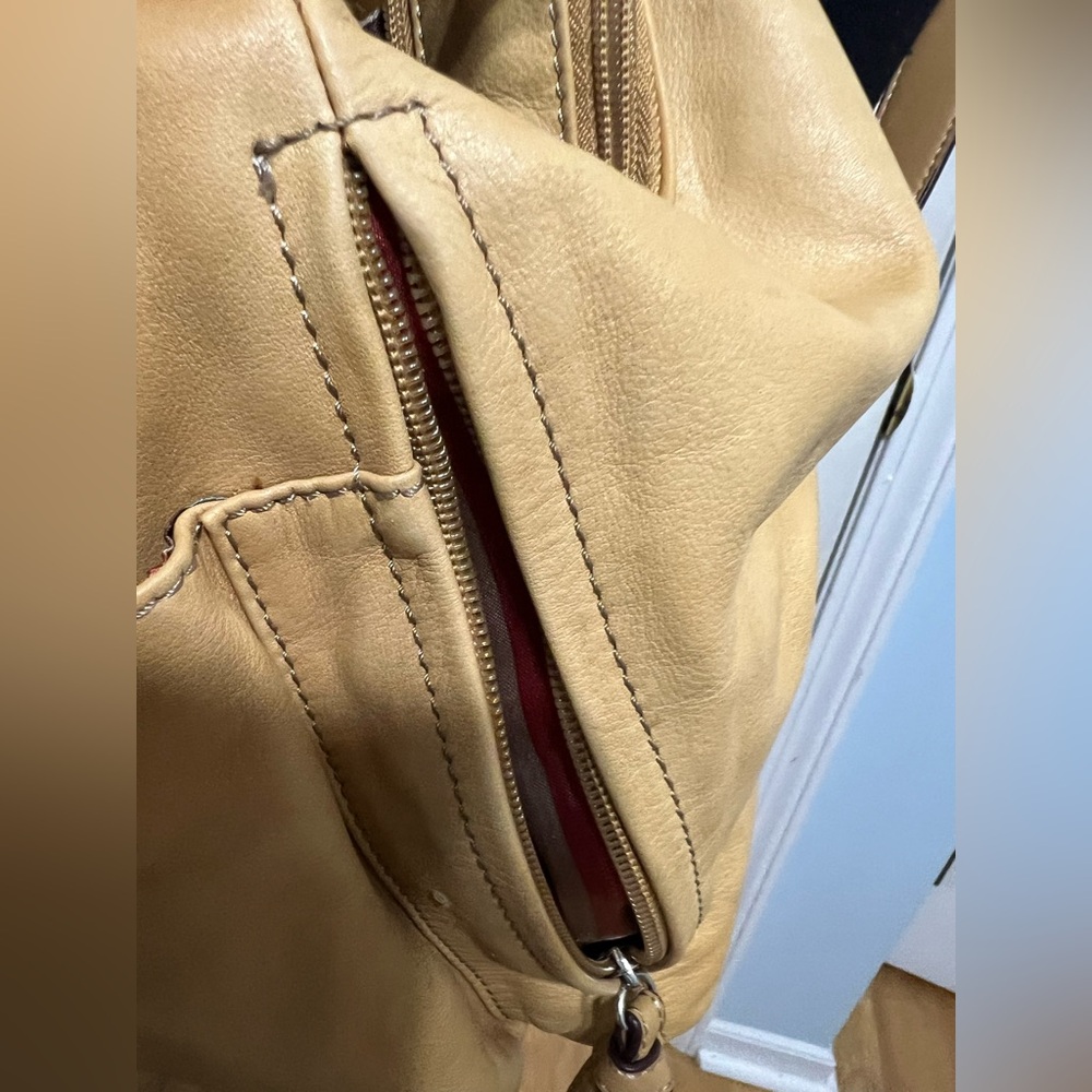 CLARKS Leather Backpack Multiple Pockets Adjustab… - image 8